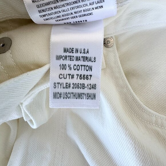 NWT Citizens of Humanity Ayla Baggy Cuffed Wide Leg Jeans Pashmina White 31 - Picture 10 of 11